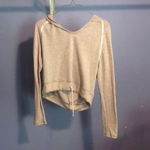 Long Sleeve Cropped Thin Hoodie